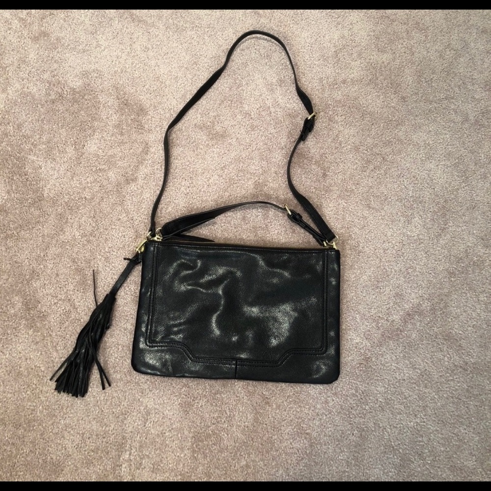 Banana Republic black clutch handbag